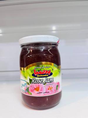 مربا 330 گرم شیشه ای گل محمدی به صبا