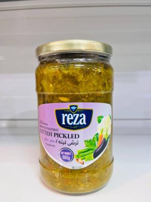 ترشی لیته شیشه رضا