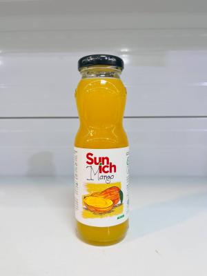 آب میوه شیشه 200 میل انبه سن ایچ