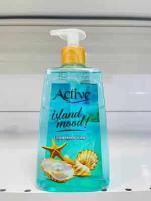 مایع دست شفاف 500 آبی اکتیو